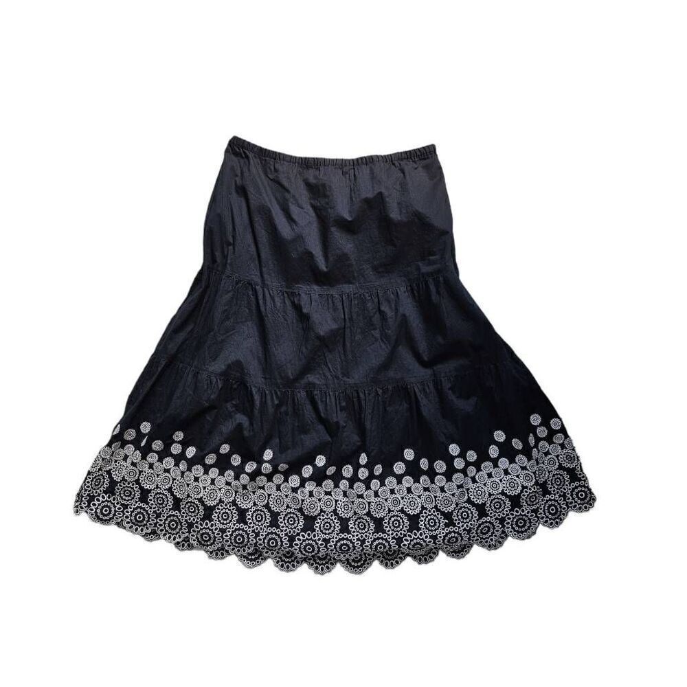 fairycore tiered midi skirt